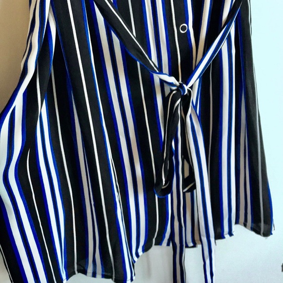 City Chic | BNWT | Hampton Longline Stripe Top Shirtdress | Cobalt | RRP $125 - Picture 10 of 14